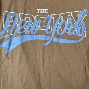 Denim & Flower The Bronx New York Long Sleeve T Shirt womens Size M Graphic Tee